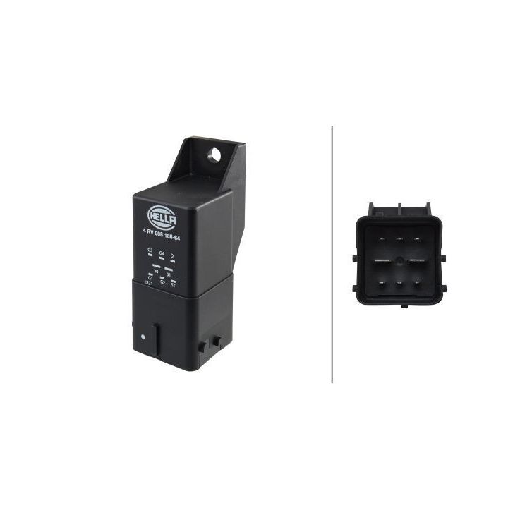 Relė, kaitinimo žvakių sistema HELLA 4RV 008 188-641