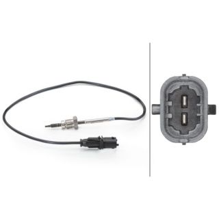 Jutiklis, išmetamųjų dujų temperatūra HELLA 6PT 014 494-001