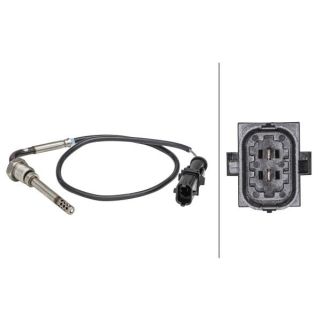 Jutiklis, išmetamųjų dujų temperatūra HELLA 6PT 358 181-051