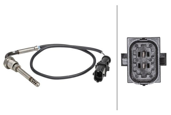 Jutiklis, išmetamųjų dujų temperatūra HELLA 6PT 358 181-051