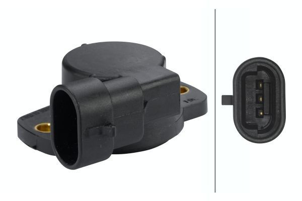 Jutiklis, droselio stūmoklis HELLA 6PX 008 476-451