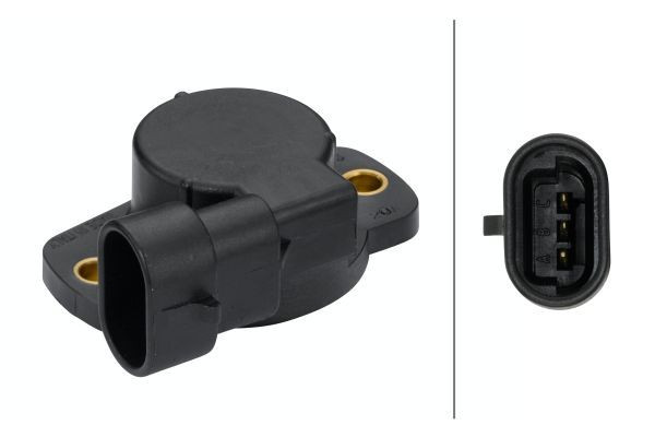 Jutiklis, droselio stūmoklis HELLA 6PX 008 476-531