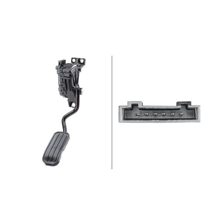 Jutiklis, akceleratoriaus pedalo padėtis HELLA 6PV 007 770-711