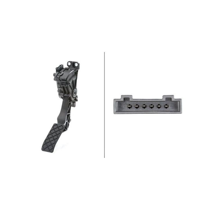 Jutiklis, akceleratoriaus pedalo padėtis HELLA 6PV 008 495-711