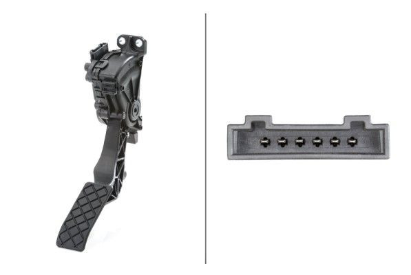 Jutiklis, akceleratoriaus pedalo padėtis HELLA 6PV 008 495-711