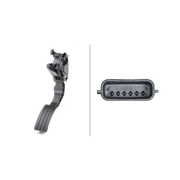 Jutiklis, akceleratoriaus pedalo padėtis HELLA 6PV 009 978-711