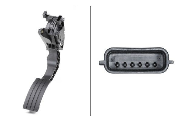 Jutiklis, akceleratoriaus pedalo padėtis HELLA 6PV 009 978-711