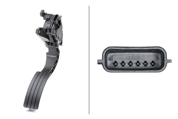 Jutiklis, akceleratoriaus pedalo padėtis HELLA 6PV 009 978-731