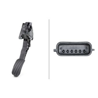 Jutiklis, akceleratoriaus pedalo padėtis HELLA 6PV 009 978-751