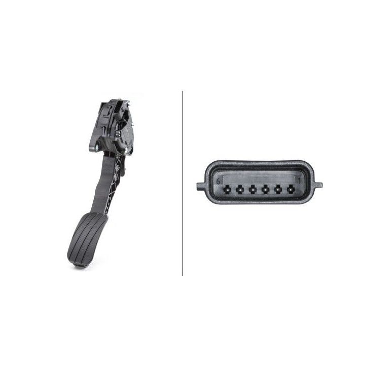 Jutiklis, akceleratoriaus pedalo padėtis HELLA 6PV 009 978-751