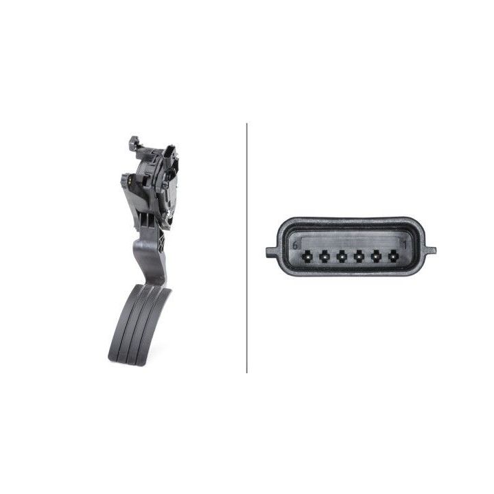 Jutiklis, akceleratoriaus pedalo padėtis HELLA 6PV 009 978-771