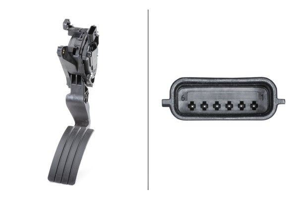 Jutiklis, akceleratoriaus pedalo padėtis HELLA 6PV 009 978-771