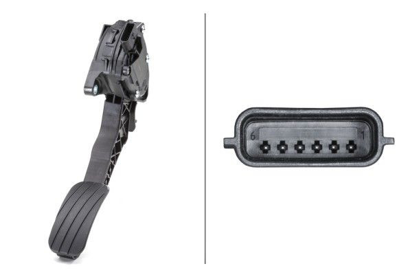 Jutiklis, akceleratoriaus pedalo padėtis HELLA 6PV 009 978-781