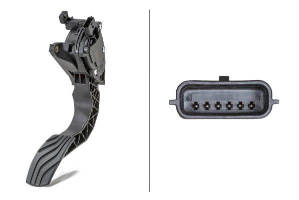 Jutiklis, akceleratoriaus pedalo padėtis HELLA 6PV 009 978-811