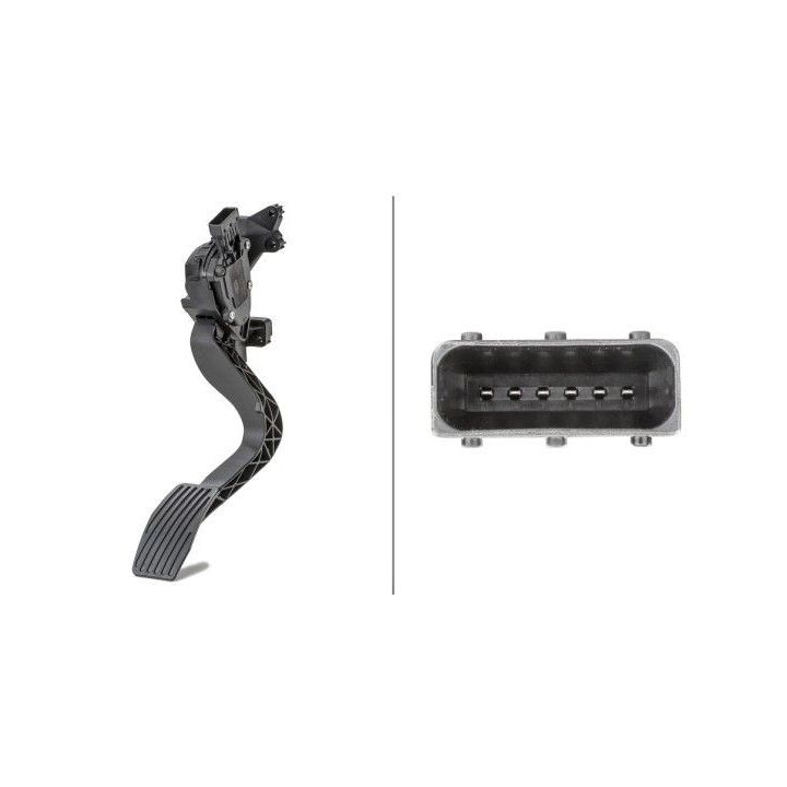 Jutiklis, akceleratoriaus pedalo padėtis HELLA 6PV 010 175-731