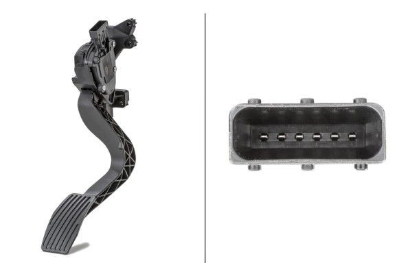 Jutiklis, akceleratoriaus pedalo padėtis HELLA 6PV 010 175-731