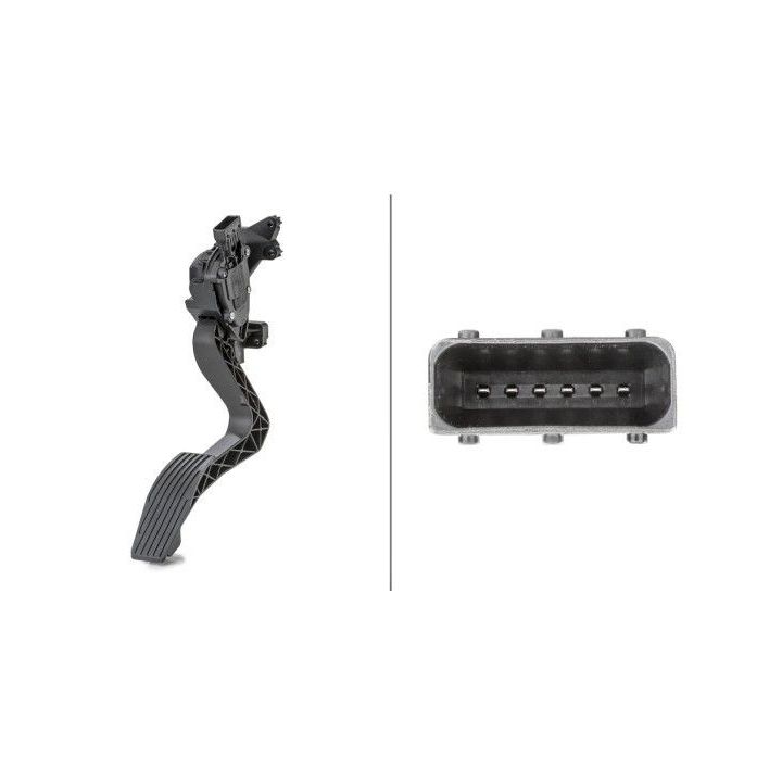 Jutiklis, akceleratoriaus pedalo padėtis HELLA 6PV 010 175-741