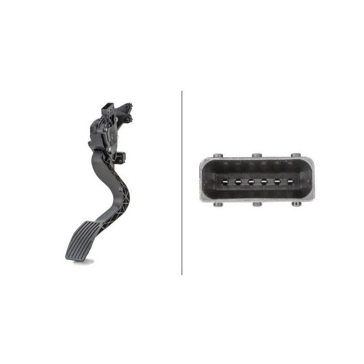 Jutiklis, akceleratoriaus pedalo padėtis HELLA 6PV 010 175-751