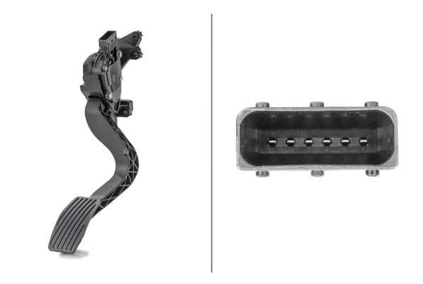 Jutiklis, akceleratoriaus pedalo padėtis HELLA 6PV 010 175-751