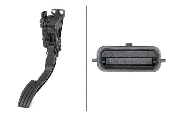 Jutiklis, akceleratoriaus pedalo padėtis HELLA 6PV 010 946-201