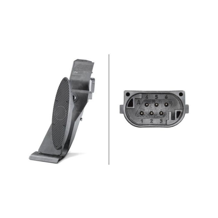 Jutiklis, akceleratoriaus pedalo padėtis HELLA 6PV 010 946-431