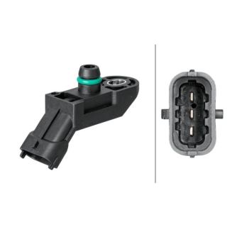 Jutiklis, įsiurbimo kolektoriaus slėgis HELLA 6PP 009 400-111