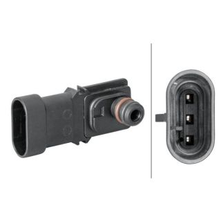 Jutiklis, įsiurbimo kolektoriaus slėgis HELLA 6PP 009 400-281