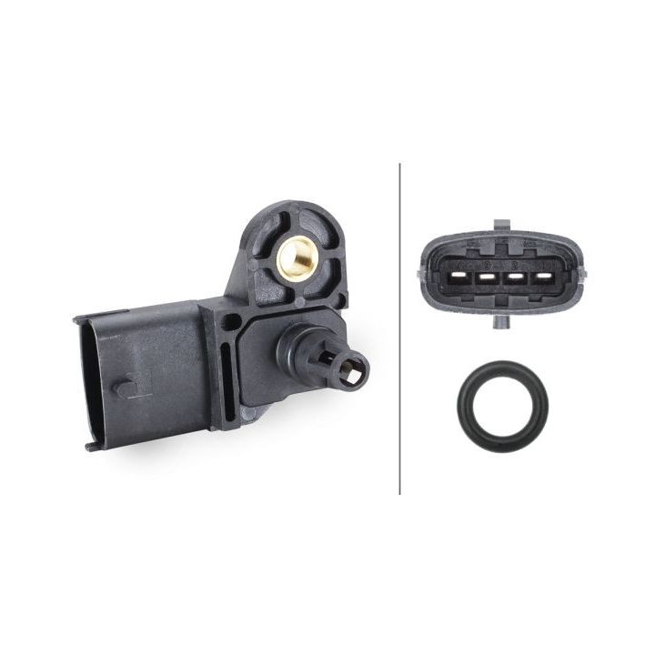 Jutiklis, įsiurbimo kolektoriaus slėgis HELLA 6PP 009 400-291