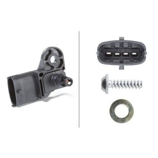 Jutiklis, įsiurbimo kolektoriaus slėgis HELLA 6PP 009 400-311