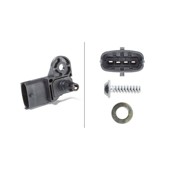 Jutiklis, įsiurbimo kolektoriaus slėgis HELLA 6PP 009 400-311