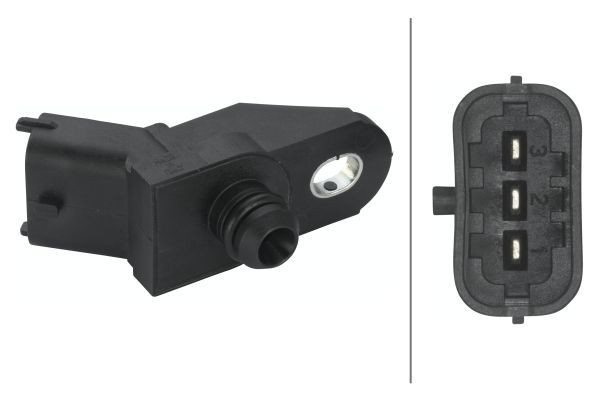 Jutiklis, kompresoriaus slėgis HELLA 6PP 009 400-451