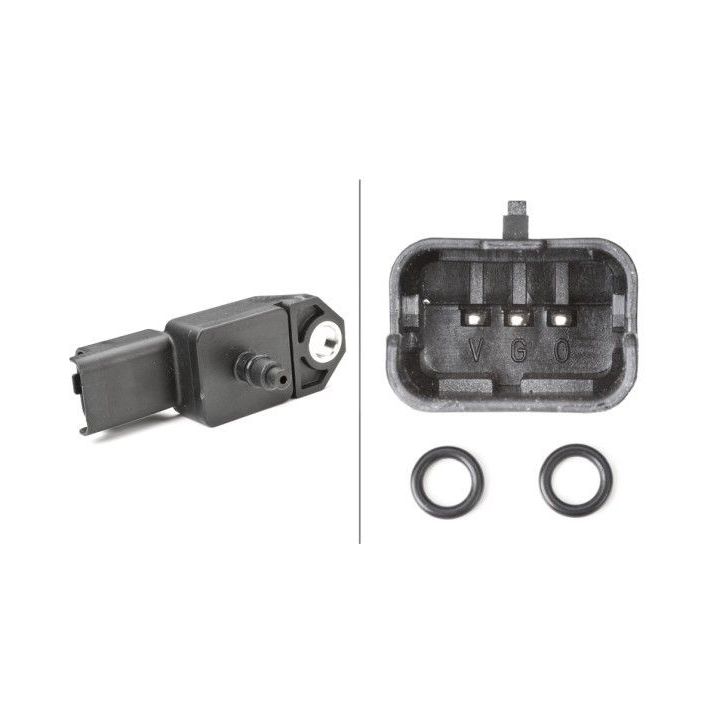 Jutiklis, įsiurbimo kolektoriaus slėgis HELLA 6PP 009 400-521