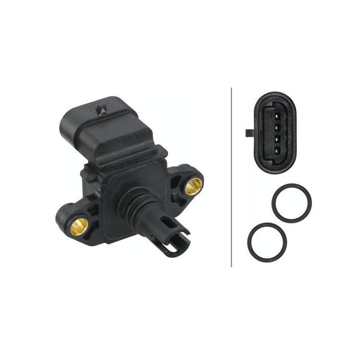 Jutiklis, įsiurbimo kolektoriaus slėgis HELLA 6PP 009 400-581