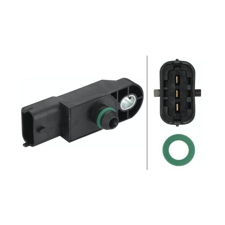 Jutiklis, įsiurbimo kolektoriaus slėgis HELLA 6PP 009 400-751