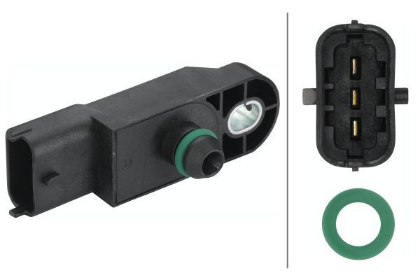 Jutiklis, įsiurbimo kolektoriaus slėgis HELLA 6PP 009 400-751