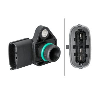 Jutiklis, kompresoriaus slėgis HELLA 6PP 358 152-021