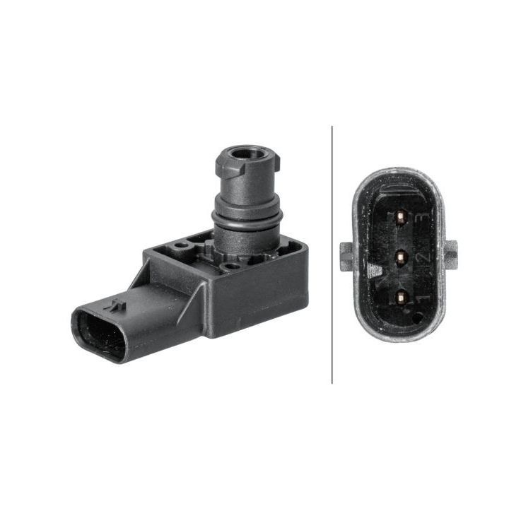 Jutiklis, kompresoriaus slėgis HELLA 6PP 358 152-111