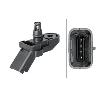 Jutiklis, įsiurbimo kolektoriaus slėgis HELLA 6PP 009 400-301