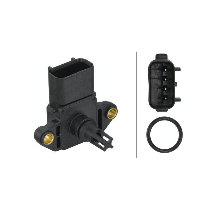 Jutiklis, įsiurbimo kolektoriaus slėgis HELLA 6PP 009 400-381