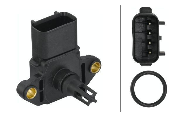 Jutiklis, įsiurbimo kolektoriaus slėgis HELLA 6PP 009 400-381