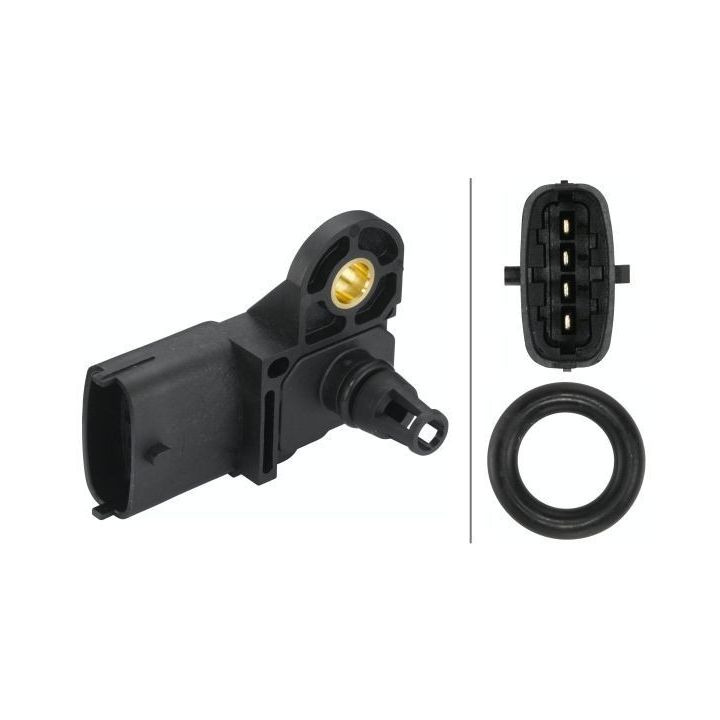 Jutiklis, įsiurbimo kolektoriaus slėgis HELLA 6PP 009 400-441