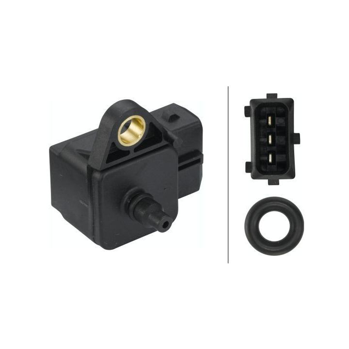 Jutiklis, įsiurbimo kolektoriaus slėgis HELLA 6PP 009 400-561