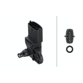 Jutiklis, įsiurbimo kolektoriaus slėgis HELLA 6PP 013 400-001