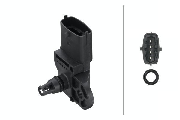 Jutiklis, įsiurbimo kolektoriaus slėgis HELLA 6PP 013 400-001