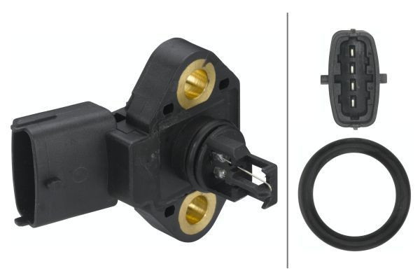 Jutiklis, įsiurbimo kolektoriaus slėgis HELLA 6PP 013 400-031