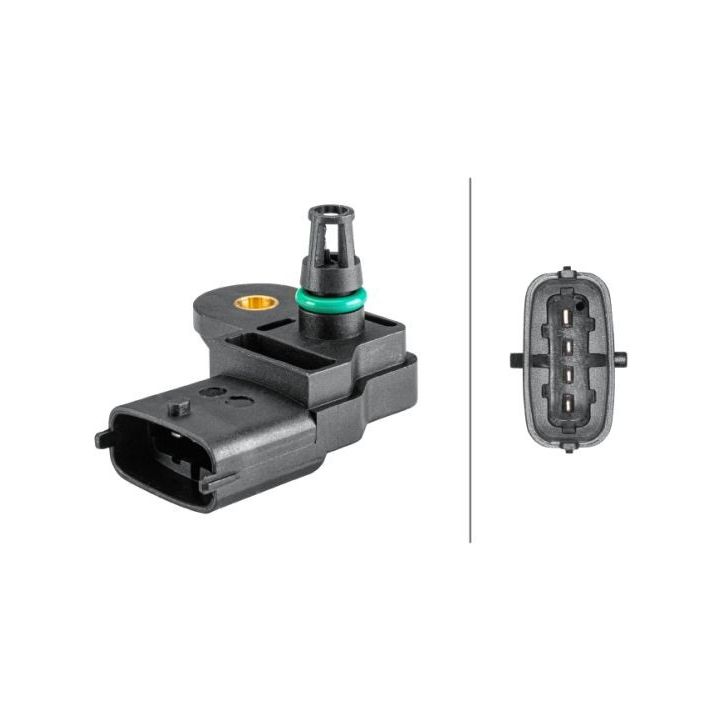 Jutiklis, įsiurbimo kolektoriaus slėgis HELLA 6PP 358 152-191