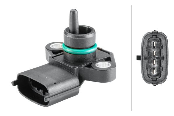 Jutiklis, įsiurbimo kolektoriaus slėgis HELLA 6PP 358 152-201