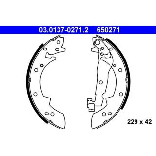 Stabdžių trinkelių komplektas ATE 03.0137-0271.2