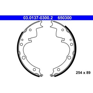 Stabdžių trinkelių komplektas ATE 03.0137-0300.2