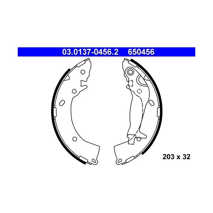 Stabdžių trinkelių komplektas ATE 03.0137-0456.2